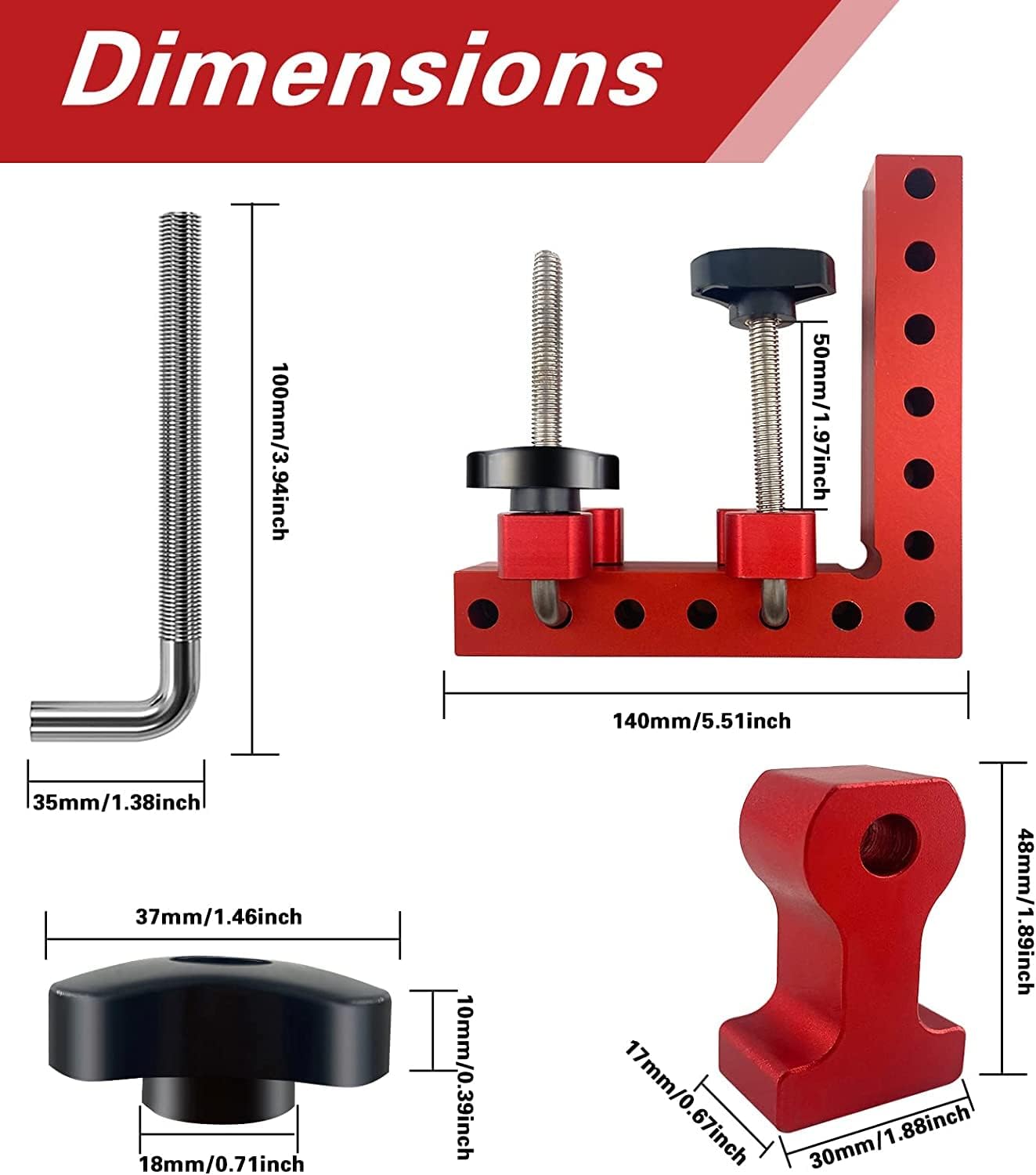 Professional 90-Degree Clamping Tool Set for Woodworking