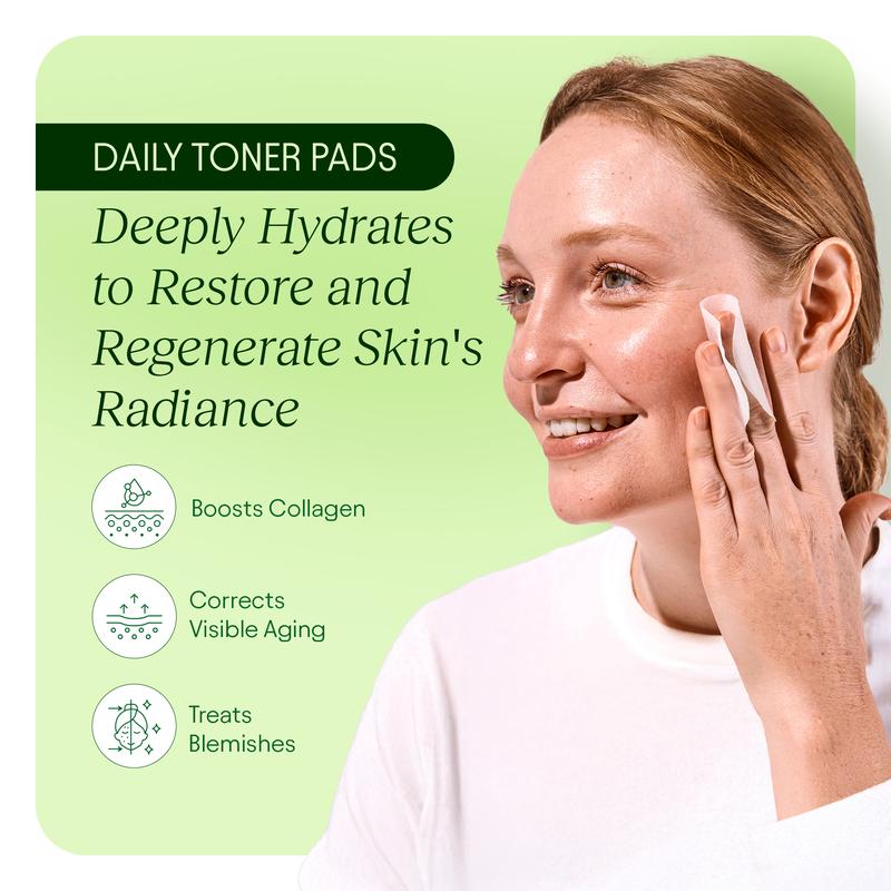 Toning & Brightening Face Pads – Daily Glow with K8 Actives