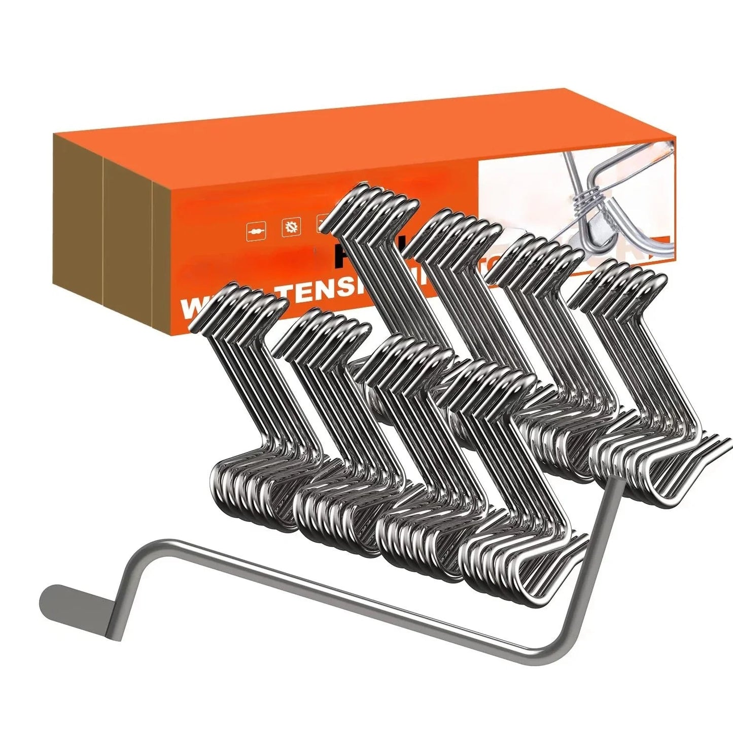 Heavy-Duty Wire Clips & Steel Tool