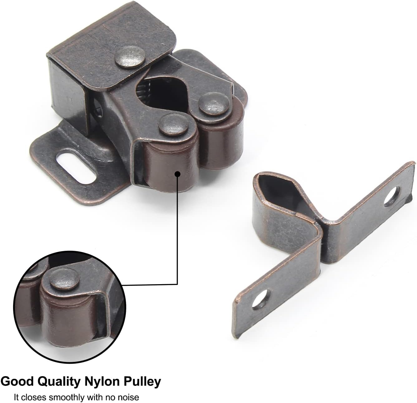 Heavy-Duty Bronze Roller Catches